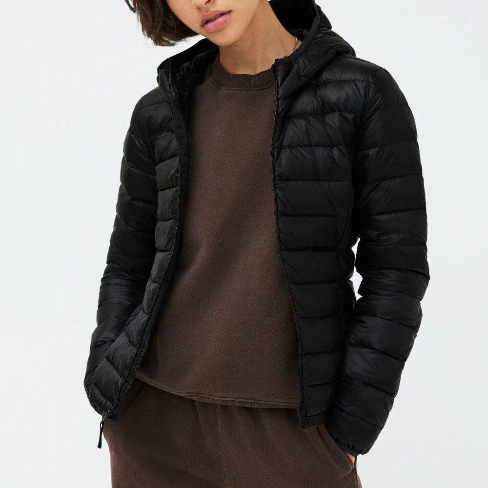 TNA Botanie Black Puffer Jacket